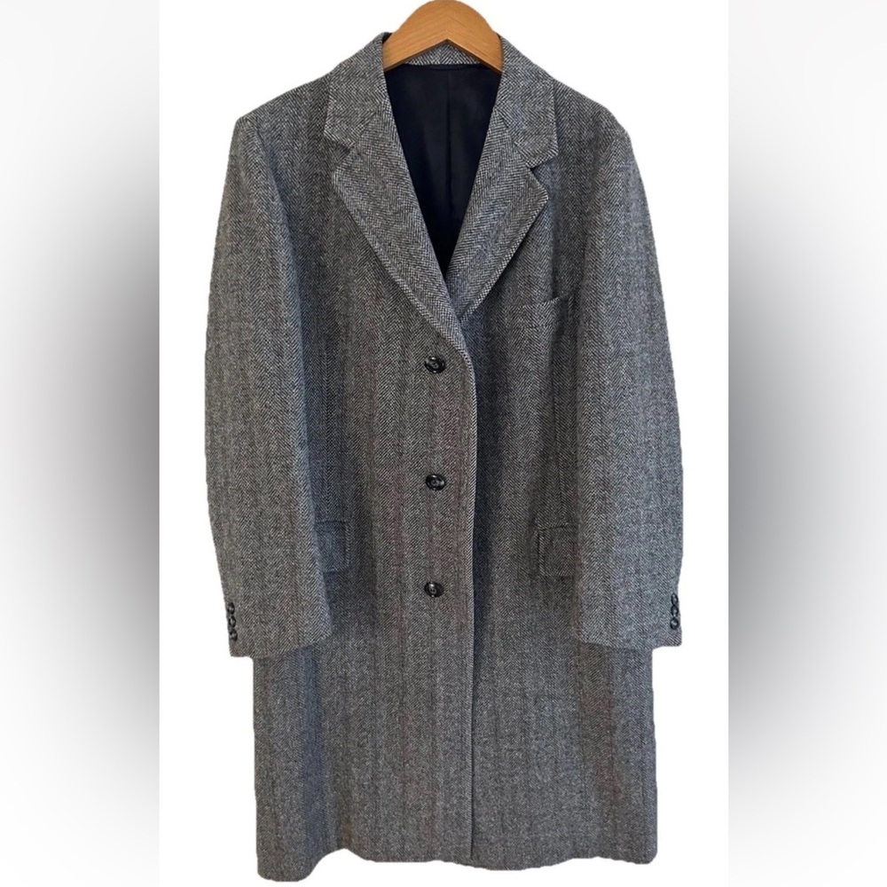 Pendleton Vintage 100% Virgin Wool Button Down Overcoat Men’s Large Sz 45 Chest